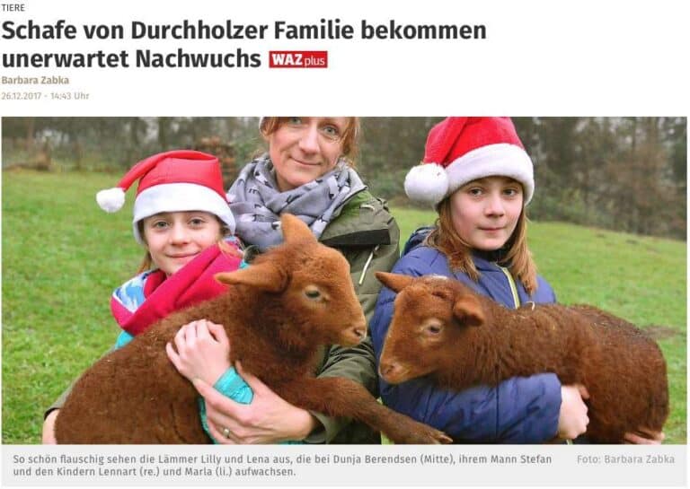 WAZ: Weihnachtlicher Nachwuchs