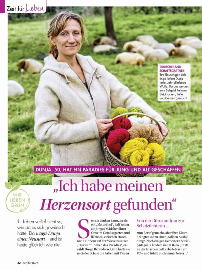 Ein toller Bericht in der Frauenzeitschrift “Zeit für mich”